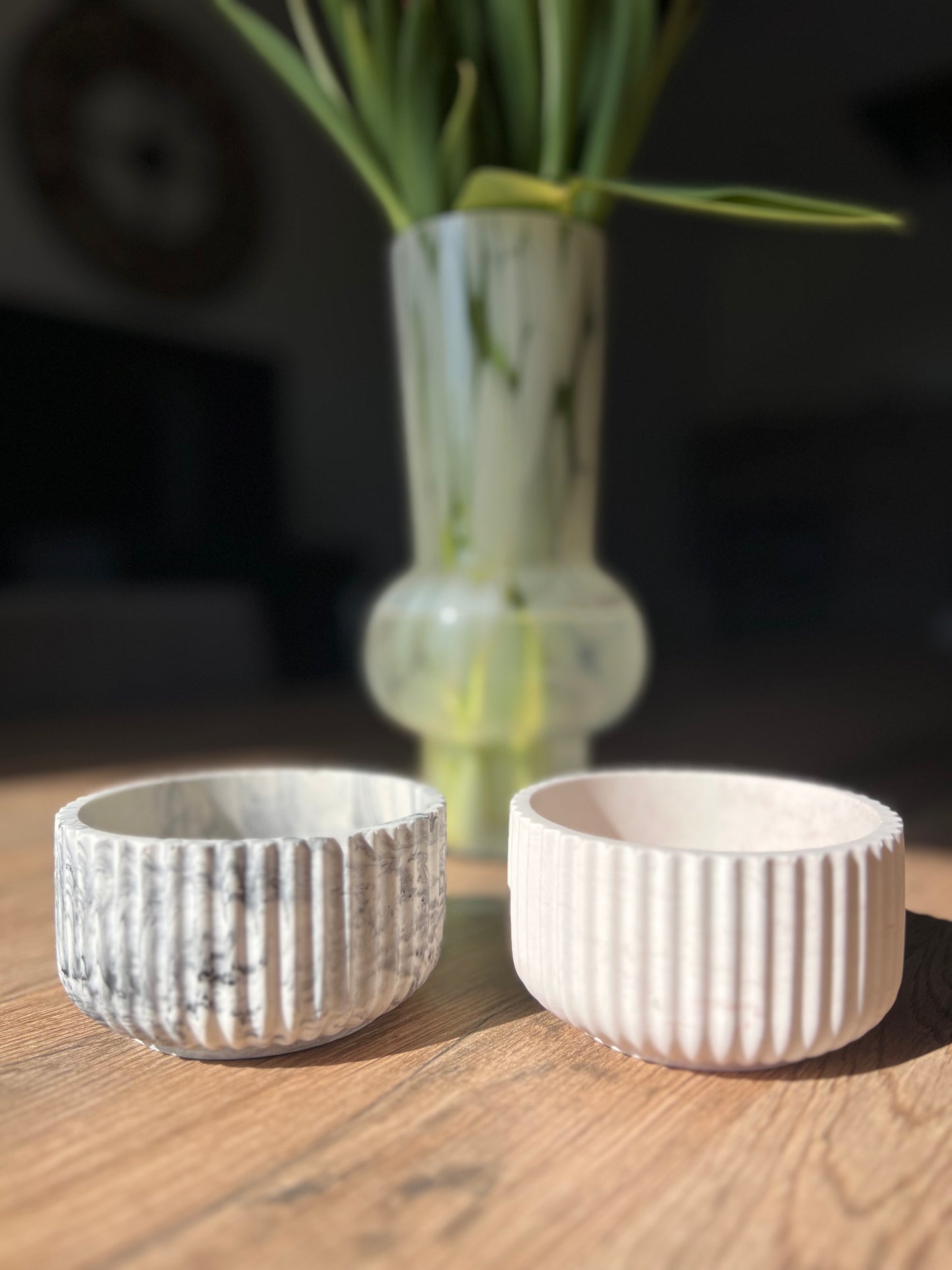 Pots en jesmonite